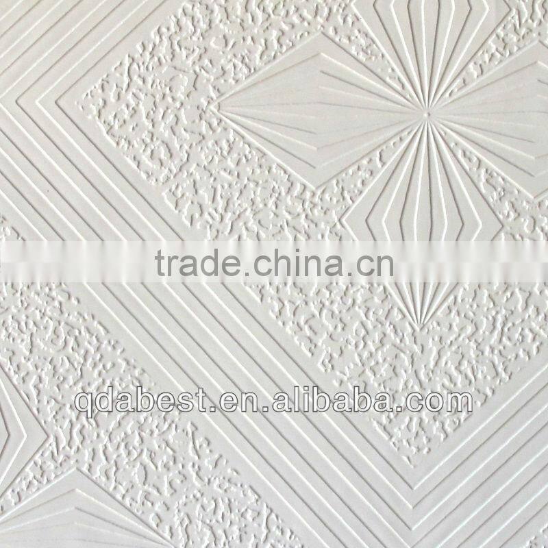 Gypsum ceiling tile standard size 595*595mm