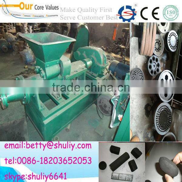 coal dust charcoal briquette extruder machine