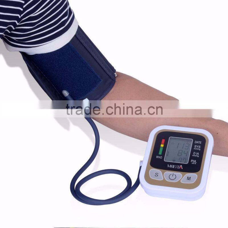 Portable Blood Pressure Monitor meters sphygmomanometer Upper Arm Blood Pressure Pulse Monitor Health care Monitors