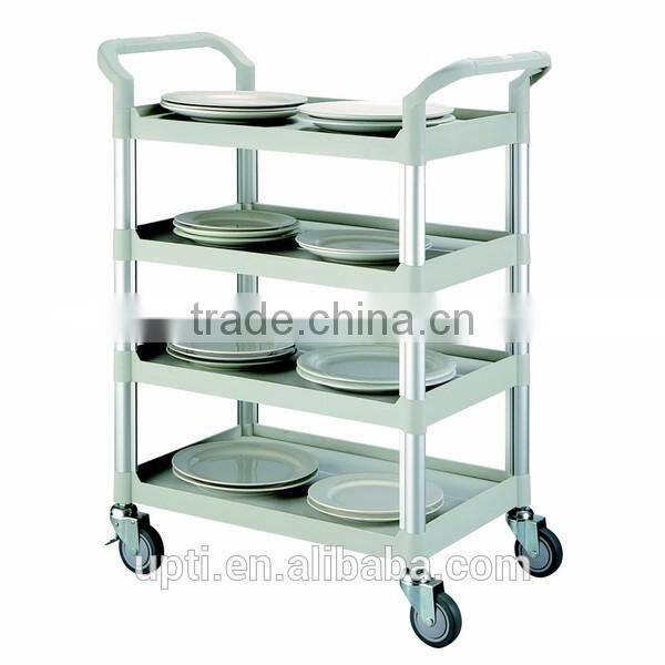 Taiwan Made High Quality Standard 4 Shelves Utility Service Cart, Restaurant Cart, Hotel Cart, DIY Cart