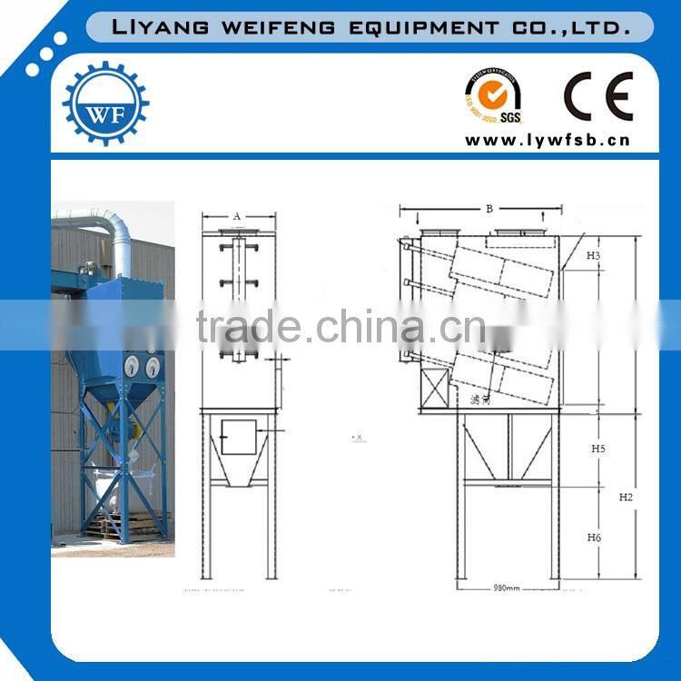 Low energy bag-type dust collector