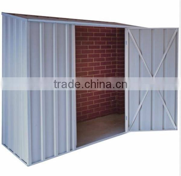 flat roof garden shed to storage wood