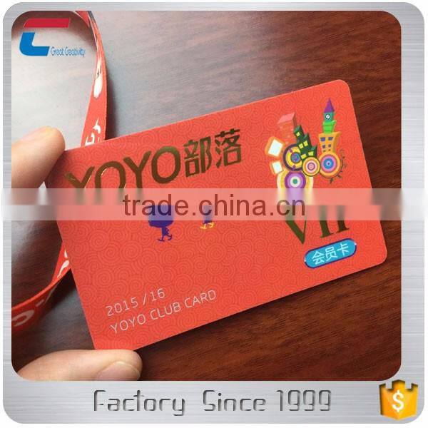 Gold supplier plastic vip member card good service