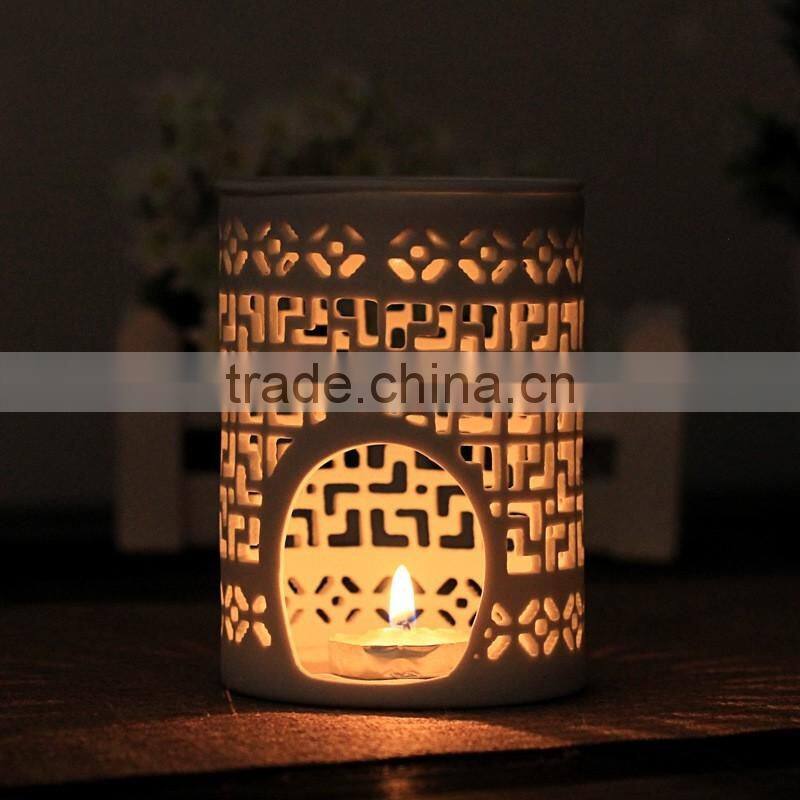 Laser engraved candle holder