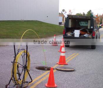 FRP Cobra conduit rod / tapered fiberglass rod Pipe dredge /FRP snake rod for Pipeline dredge