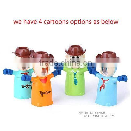 Toothpaste Squeezer toothpaste dispenser with toothbrush holder and Tooth cup