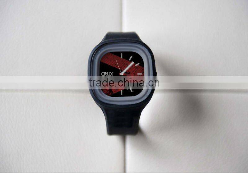 fashion silicone watch with custom logo for promotion