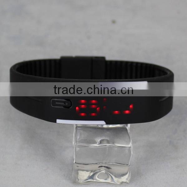 silicone digital watch silicone watch silieone led watch bracelet watch silicone bracelet with digital watch LED watch