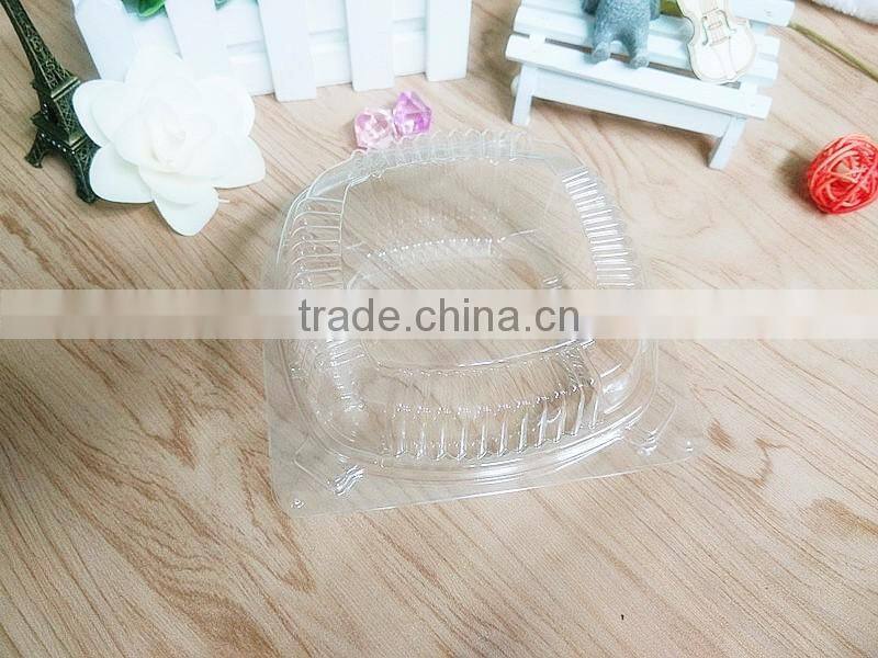 clamshell plastic hamburger box, PS cake container