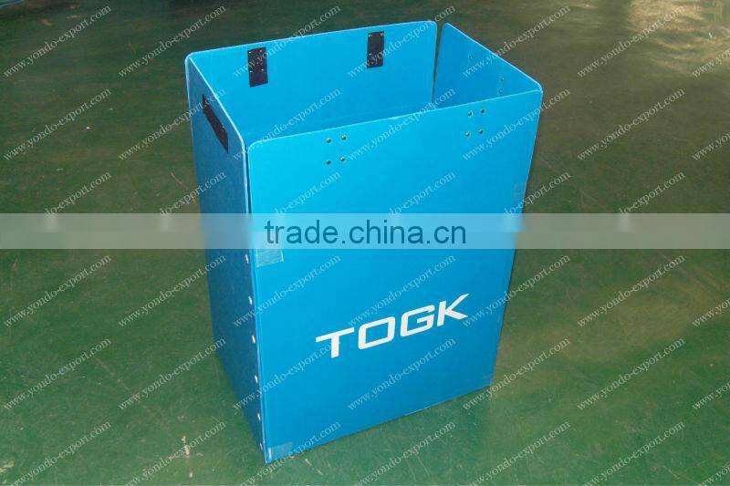 Corrugated plastic fruit storage container