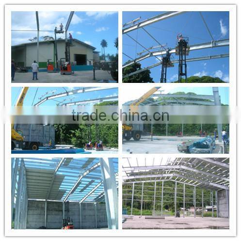 prefabricated light steel space frame for construction building farm chicken feed pellet production line