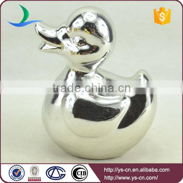 Craft Silver Decorative Ceramic Duck