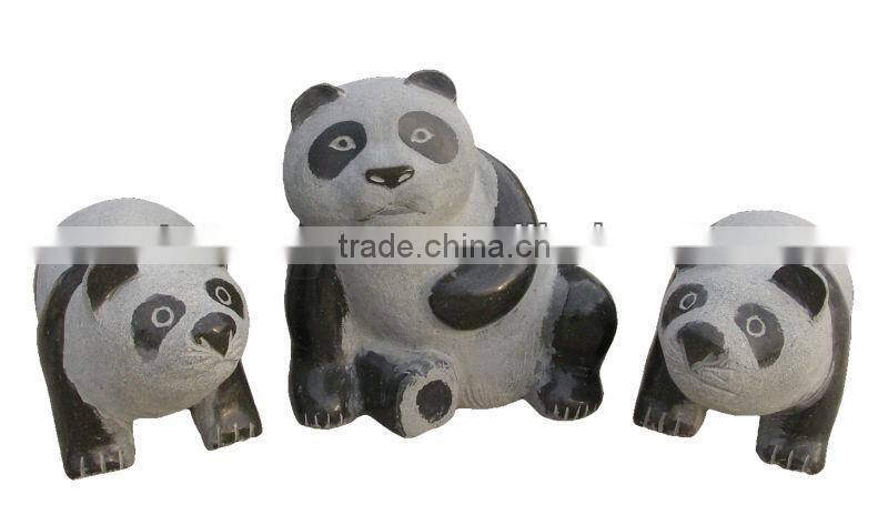 Granite Panda Statues