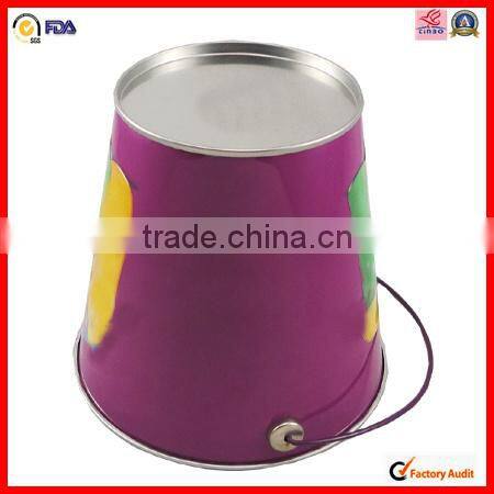 wholesale glossy custom design chemical tin bucket
