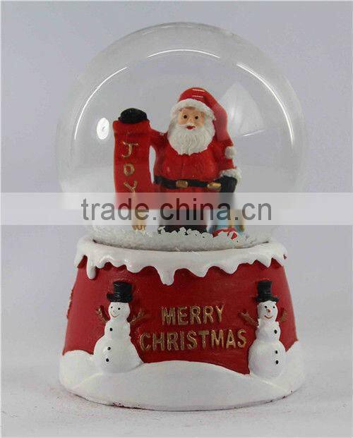 2014 resin snow globe with led light