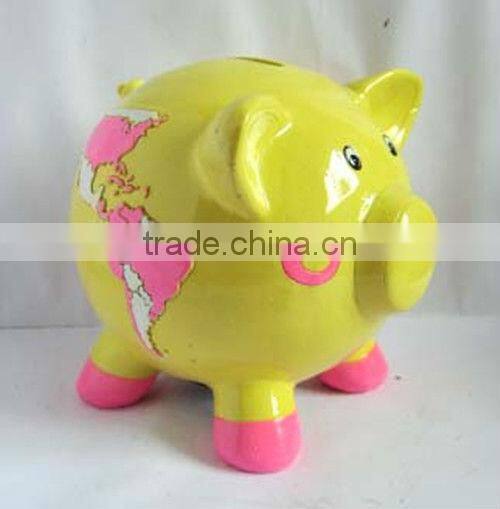 Resin painted large coin banks