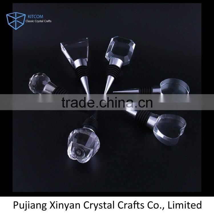 High Quality Decorative Crystal Wine Stopper wholesale with different shape