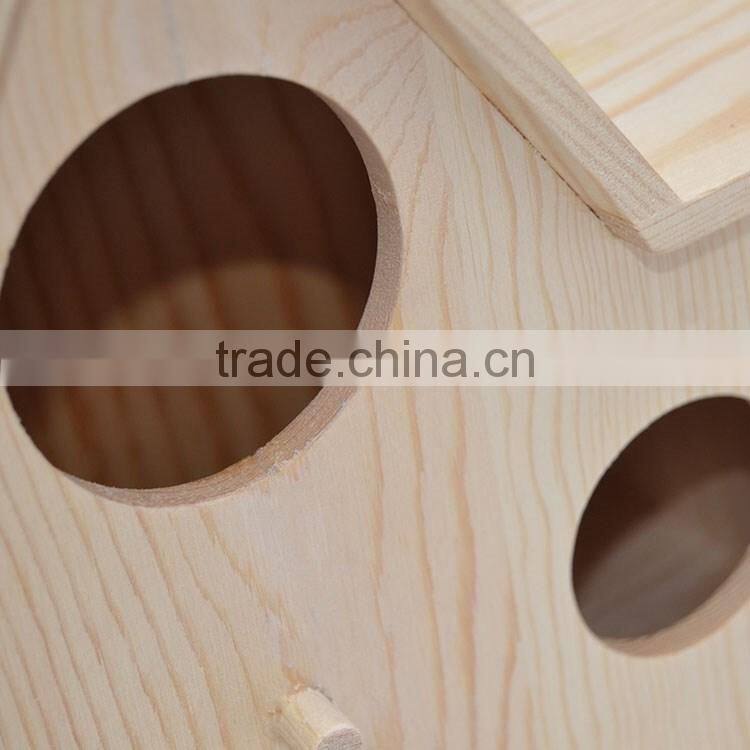 Wholesale Wooden bird nest, decorated wooden bird house