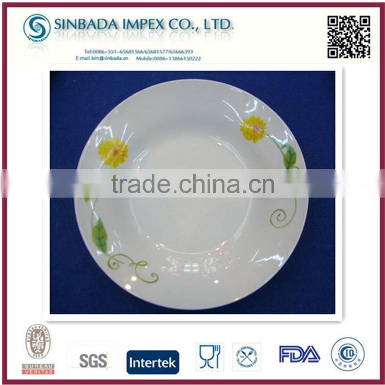 Design your own unique design ceramic galvanized checker porcelain plate