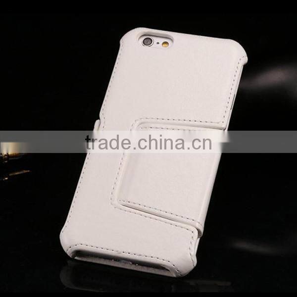 New desigh PU leather phone shell protective phone case flip leather holster for iphone 6