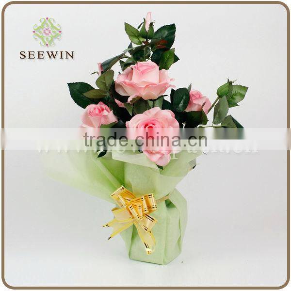 Snowflake printed nonwoven fabric