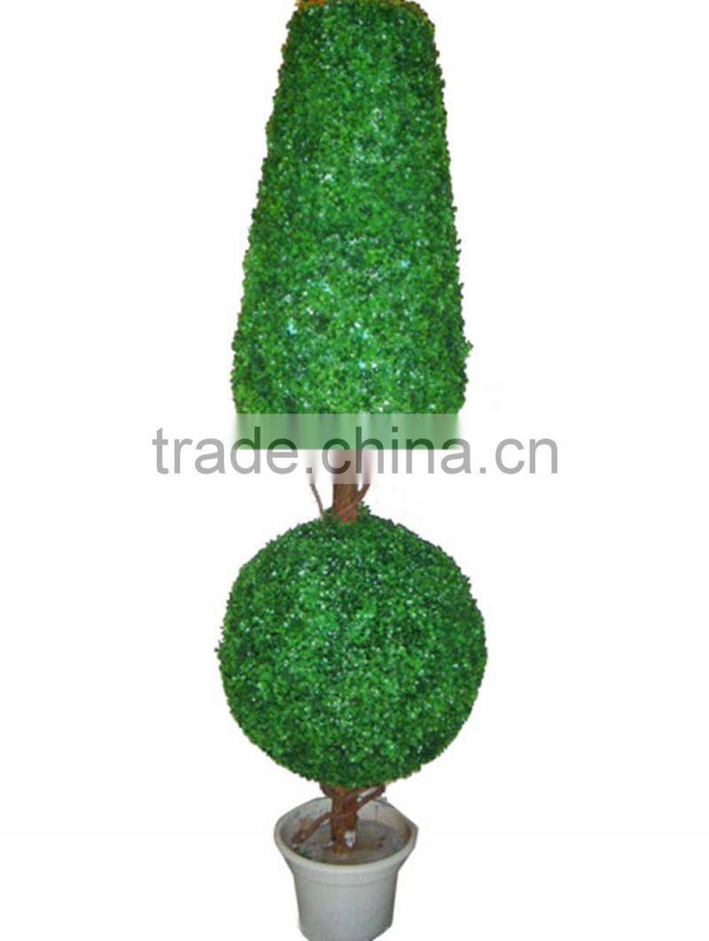 2016 hxplant artificial topiary boxwood spiral artificial bonsai trees