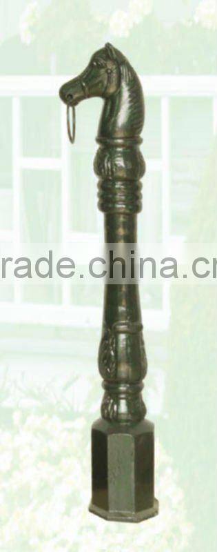 Cast Iron Horse Head with Cast Iron Post