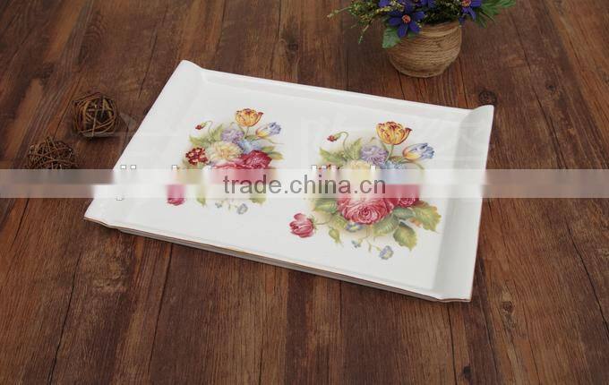 Drinkware new bone china gold arabic grace porcelain tea set with tray