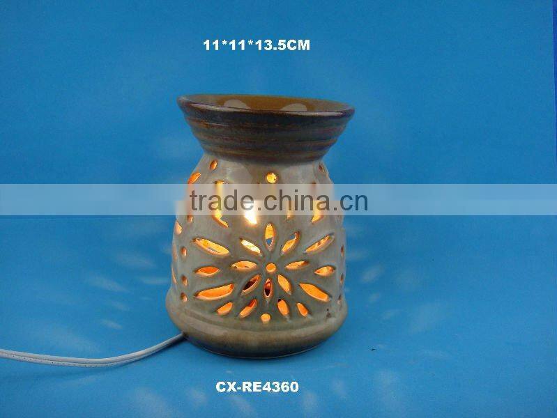 Ceramic oil burner-Constant Temperature Electric Ceramic Wax Warmer for Soy Wax