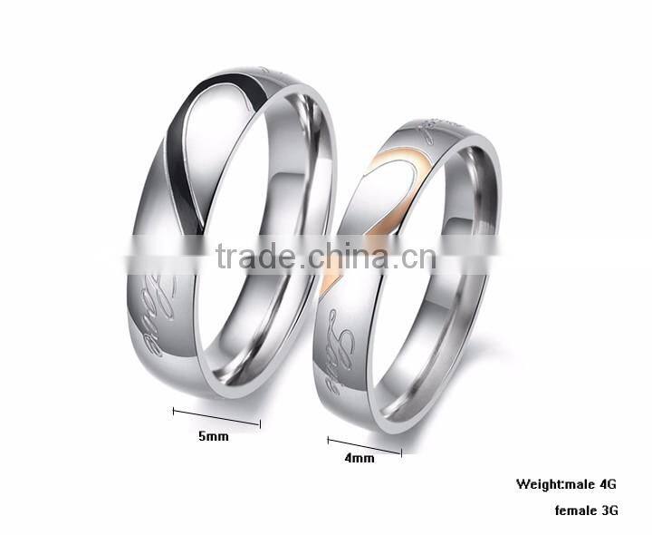 Factory new design cheap wholesale men 316l surgical stainless steel ring