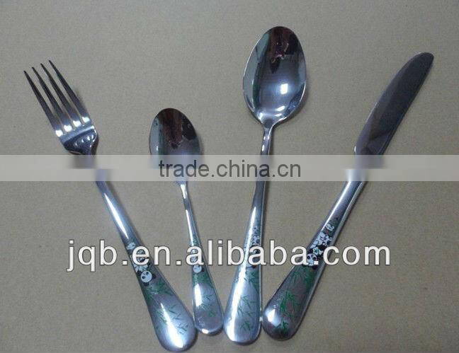 restaurant stainless steel cutlery set with low price