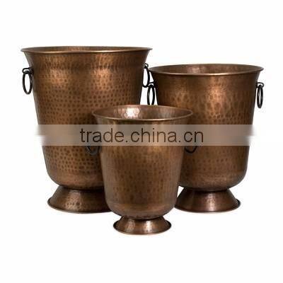 copper diamound shape planters