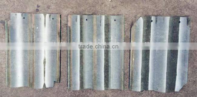 High strength glass roof tile, double bent transparent roofing tiles