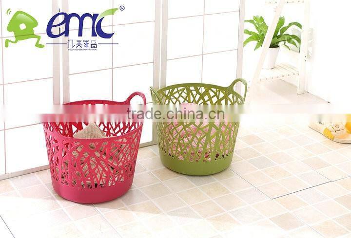 2017 New product rain tree plastic storage basket(with handle)