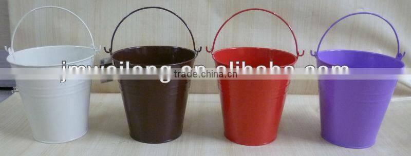 Colorful Metal Bucket With Handle