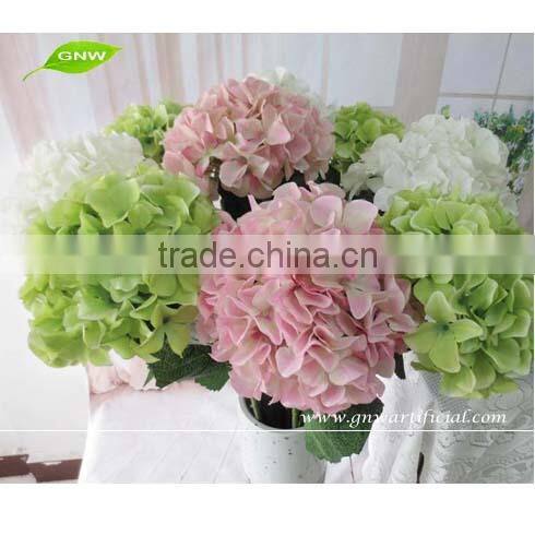 GNW FLH05 Chinese Wedding Accessories Hand made Silk Hydrangea Flowers Artificial 2014 New style