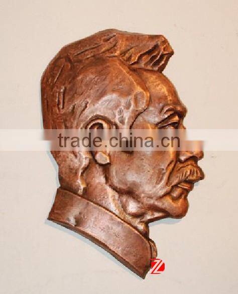 Lu xun head sculpture office wall decorations