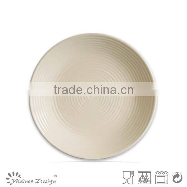 Ceramic dinnerware stoneware round shape salad plate