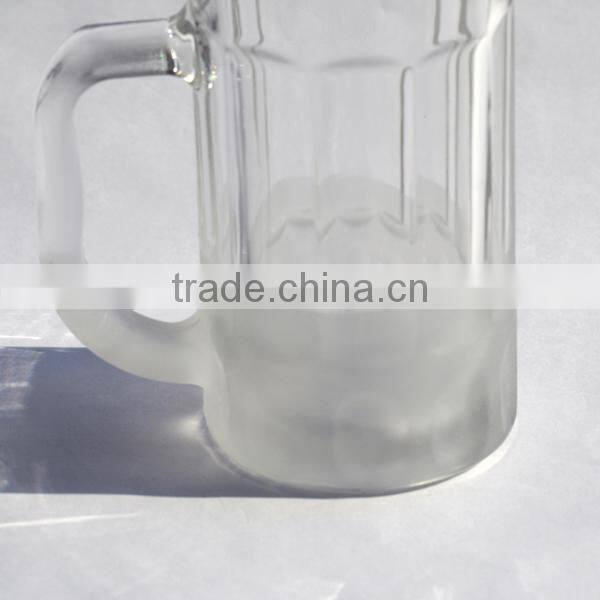Quality Straight Bottom Frosted Glass Beer Mugs