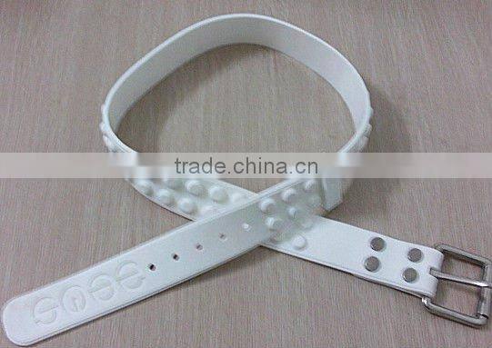 fashion colorful Golf silicone belt with dots