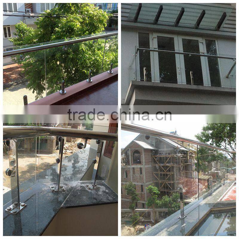 JINXIN Fencing Balustrade Stainless Steel Glass Spigot for Frameless Glass