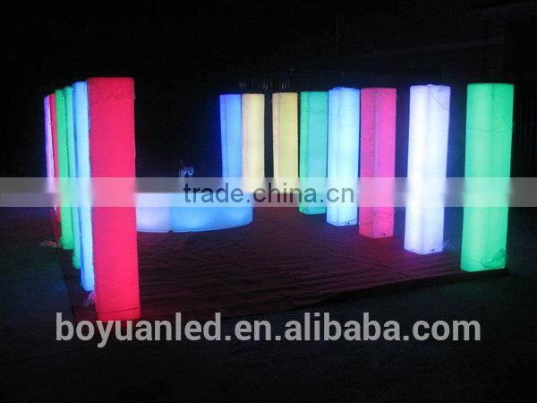 Led waterproof rechargeable illuminated outdoor pub pillar