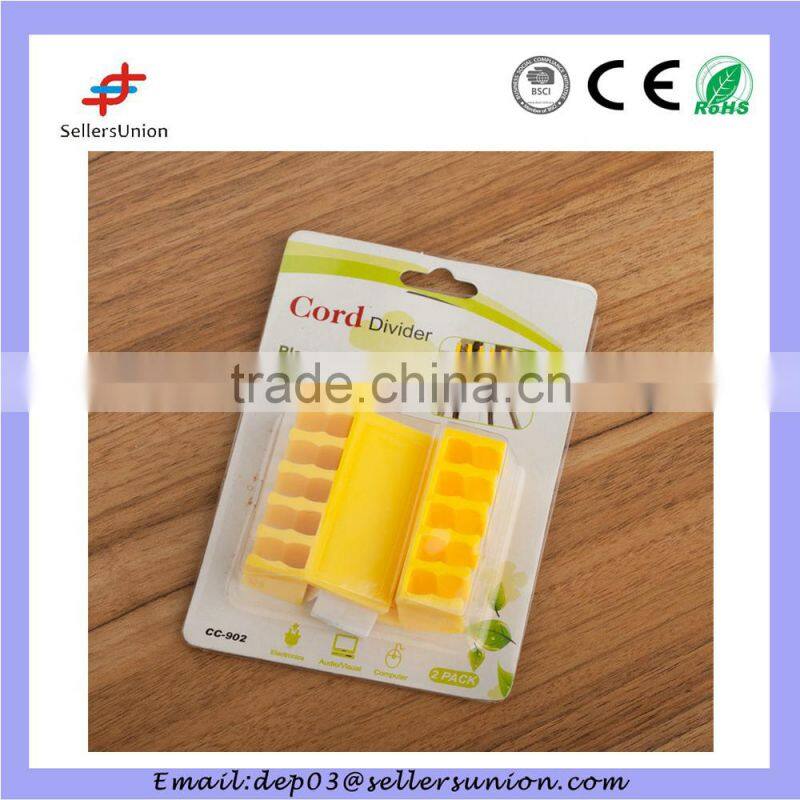 2pcs sticky cord divider with 5 groove