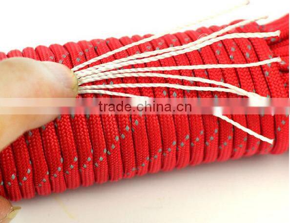 camping survival rope/camping rope/camping reflective rope with good quality