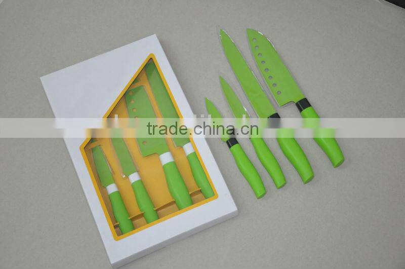 color platsic handle kitchen non-stick knife