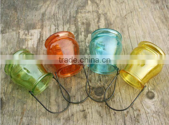 Multicolour Glass Candle Holder Fashion Mousse Small Vase Ball Custom Wholesale Wedding Decoration Candlestick