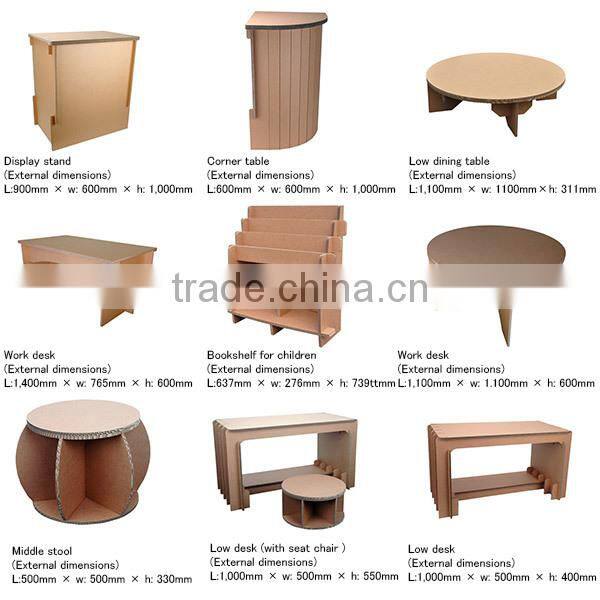 Handcrafted and Unique school furniture hacomo Corrugated cardboard furniture at reasonable prices