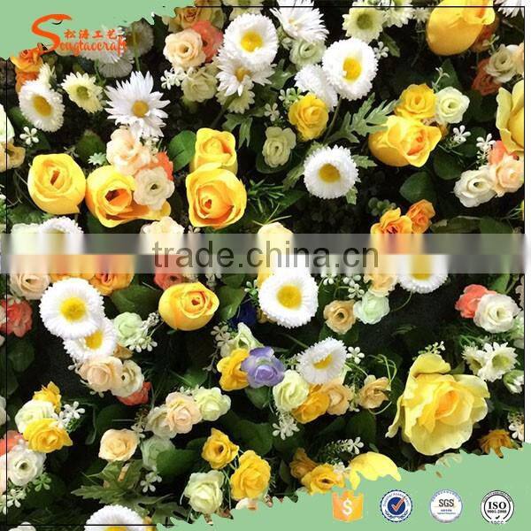 wedding artificial flower wall silk flower wall decoration