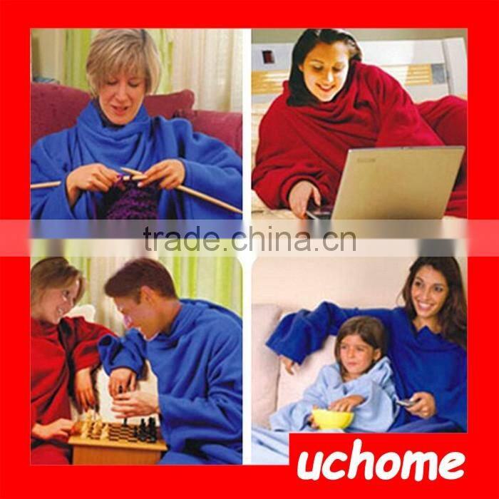 UCHOME Factory price TV Snuggie Blanket With Sleeves