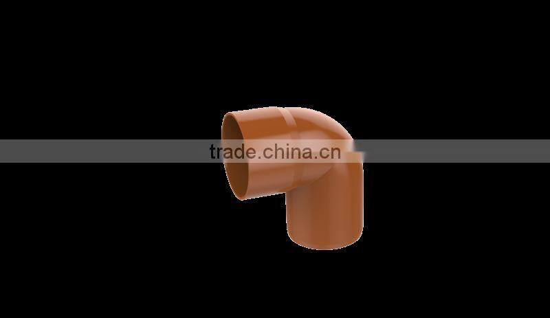 Factory price Manufacturer good quality PVC Fitting UPVC Rubber Joint plastic fitting for drainage GB 90 deg elbow